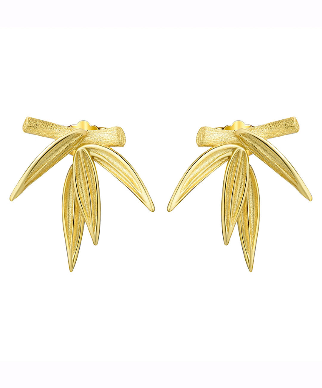 Bamboo Leaf Studs