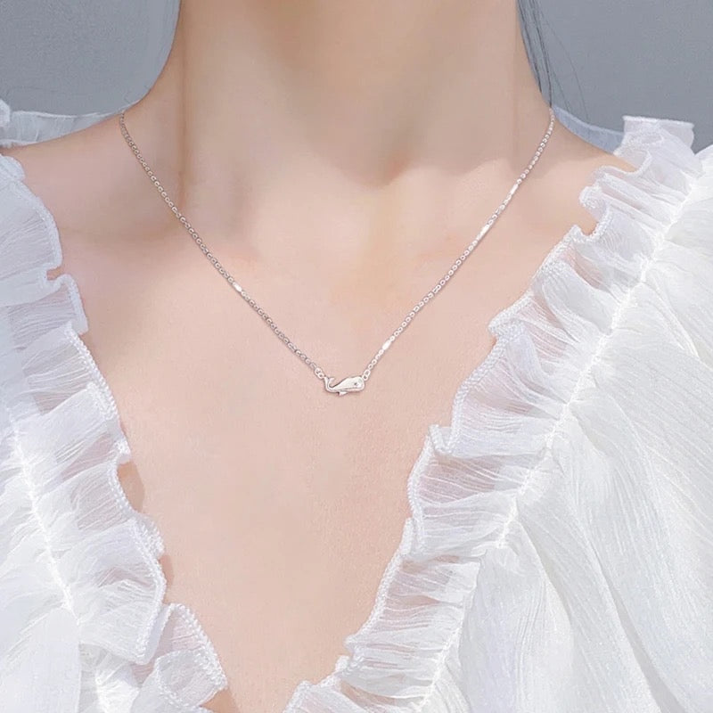 Ocean Whale Pendant Necklace