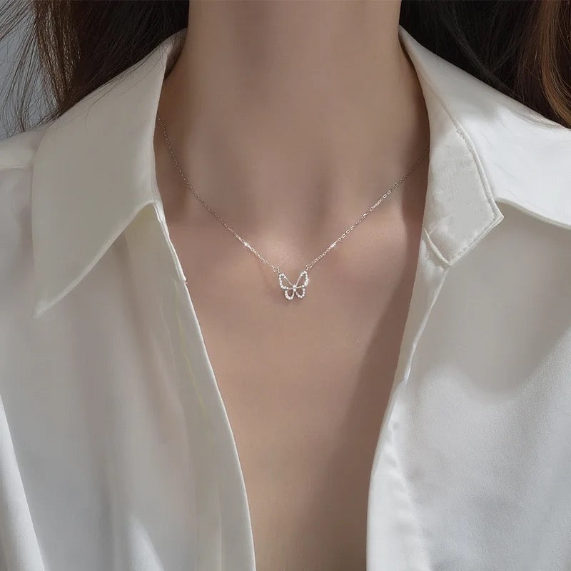 Crystal Butterfly Necklace
