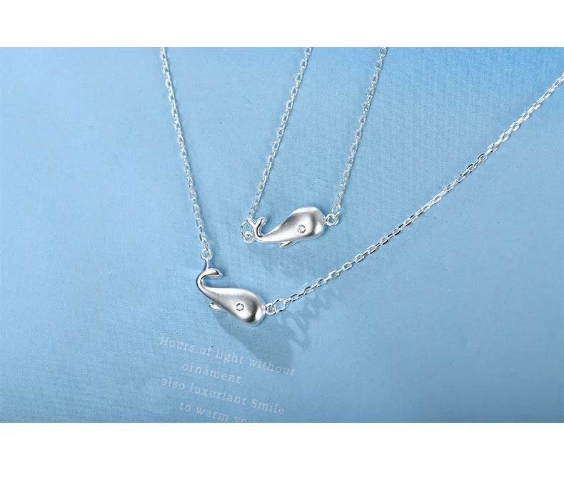 Ocean Whale Pendant Necklace