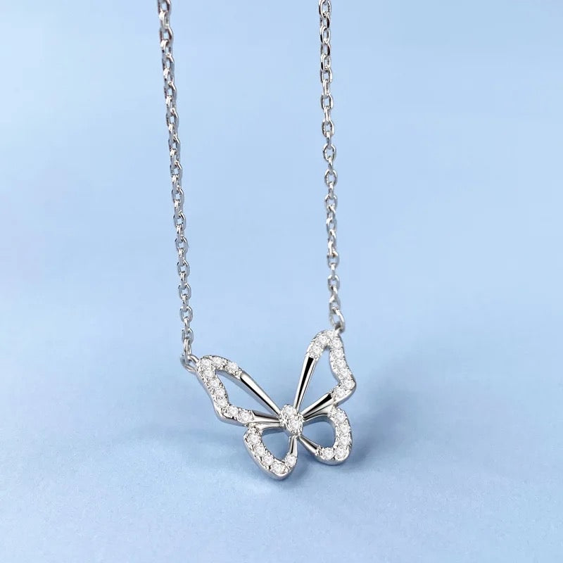 Crystal Butterfly Necklace