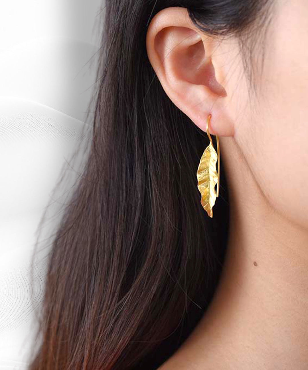 Ash Leaves Dangle Earrings