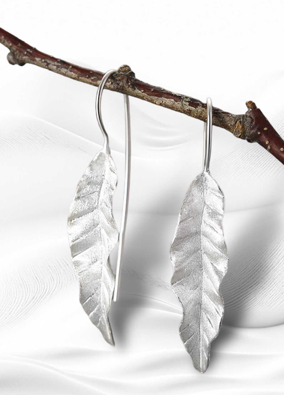 Ash Leaves Dangle Earrings