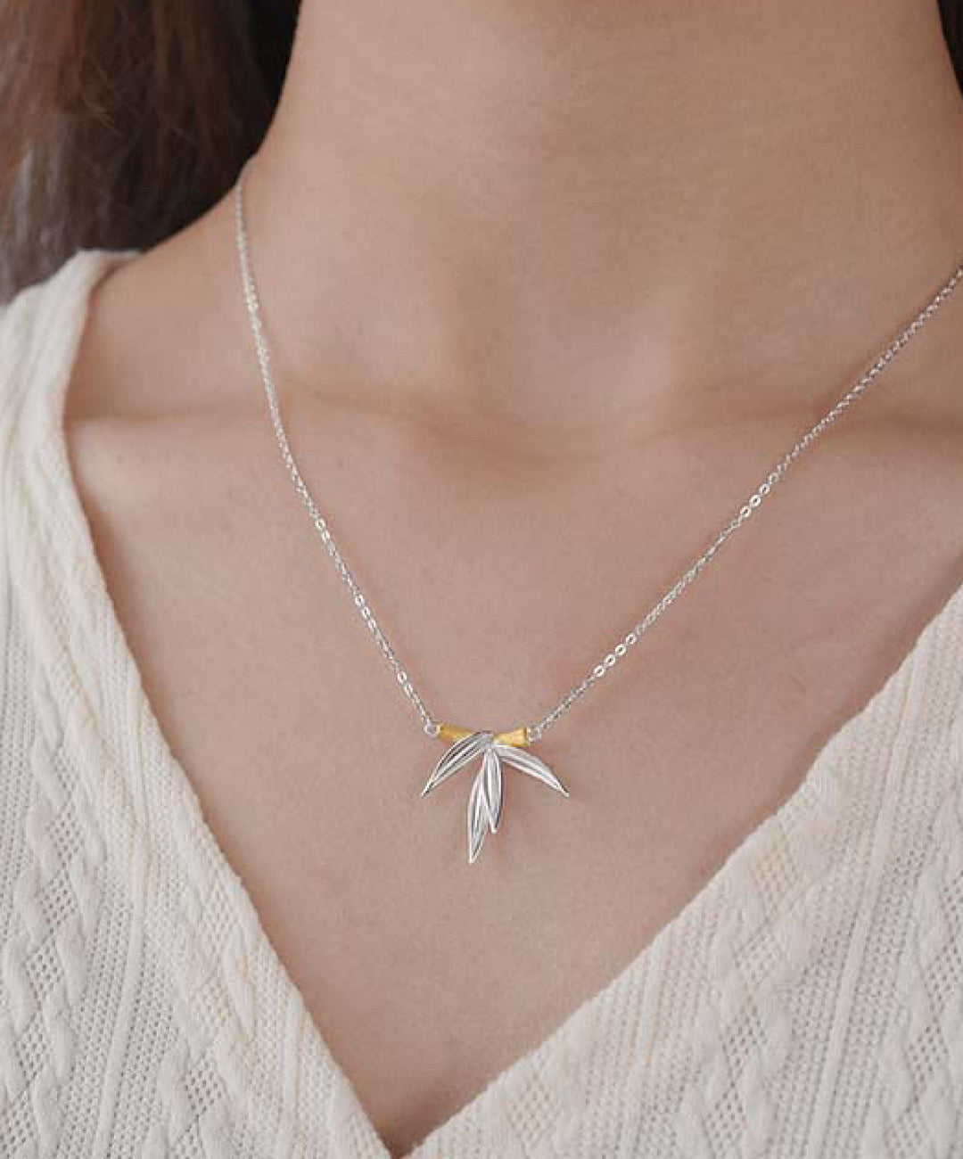 Bamboo Leaf Necklace
