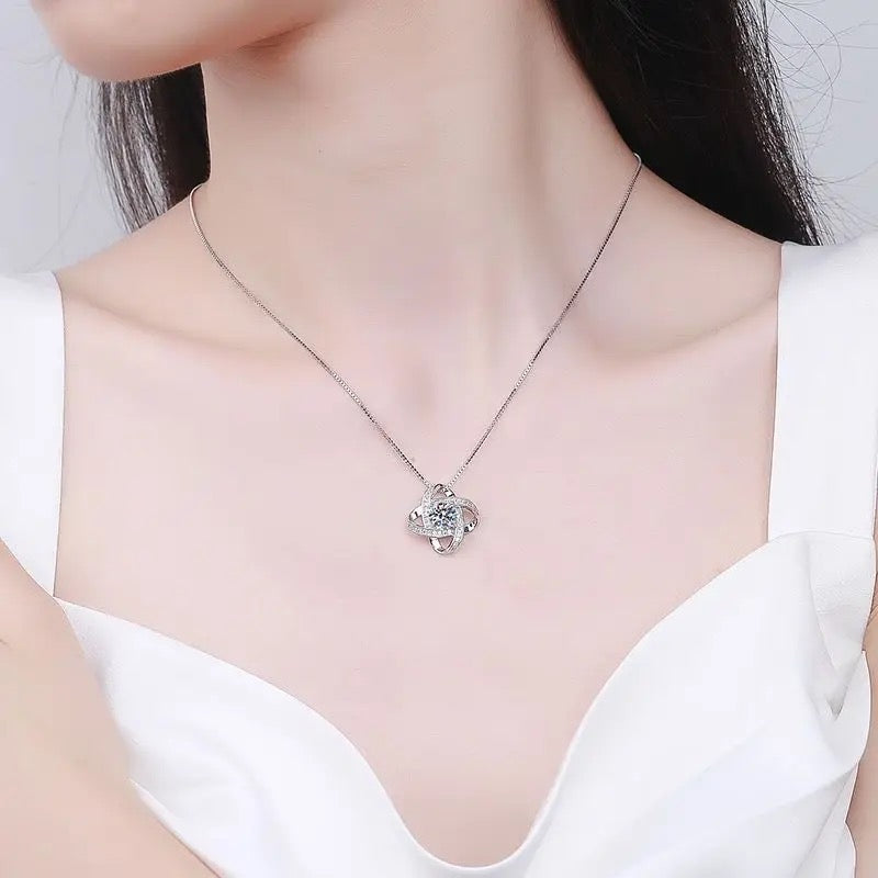 Crystal Clover Necklace