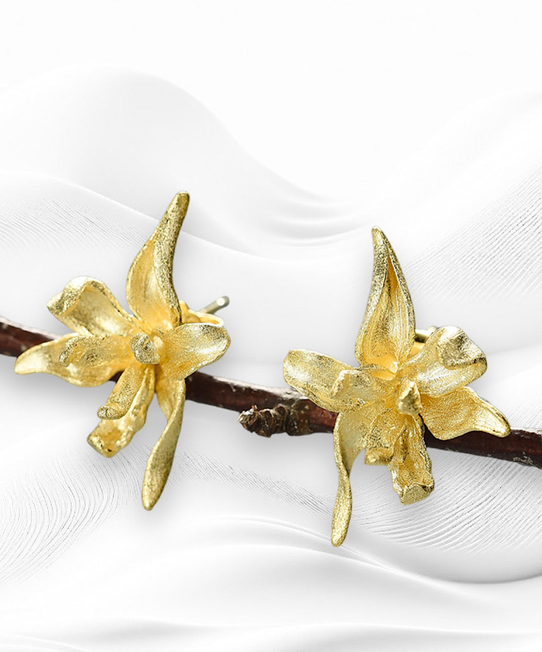 Iris Flower Studs