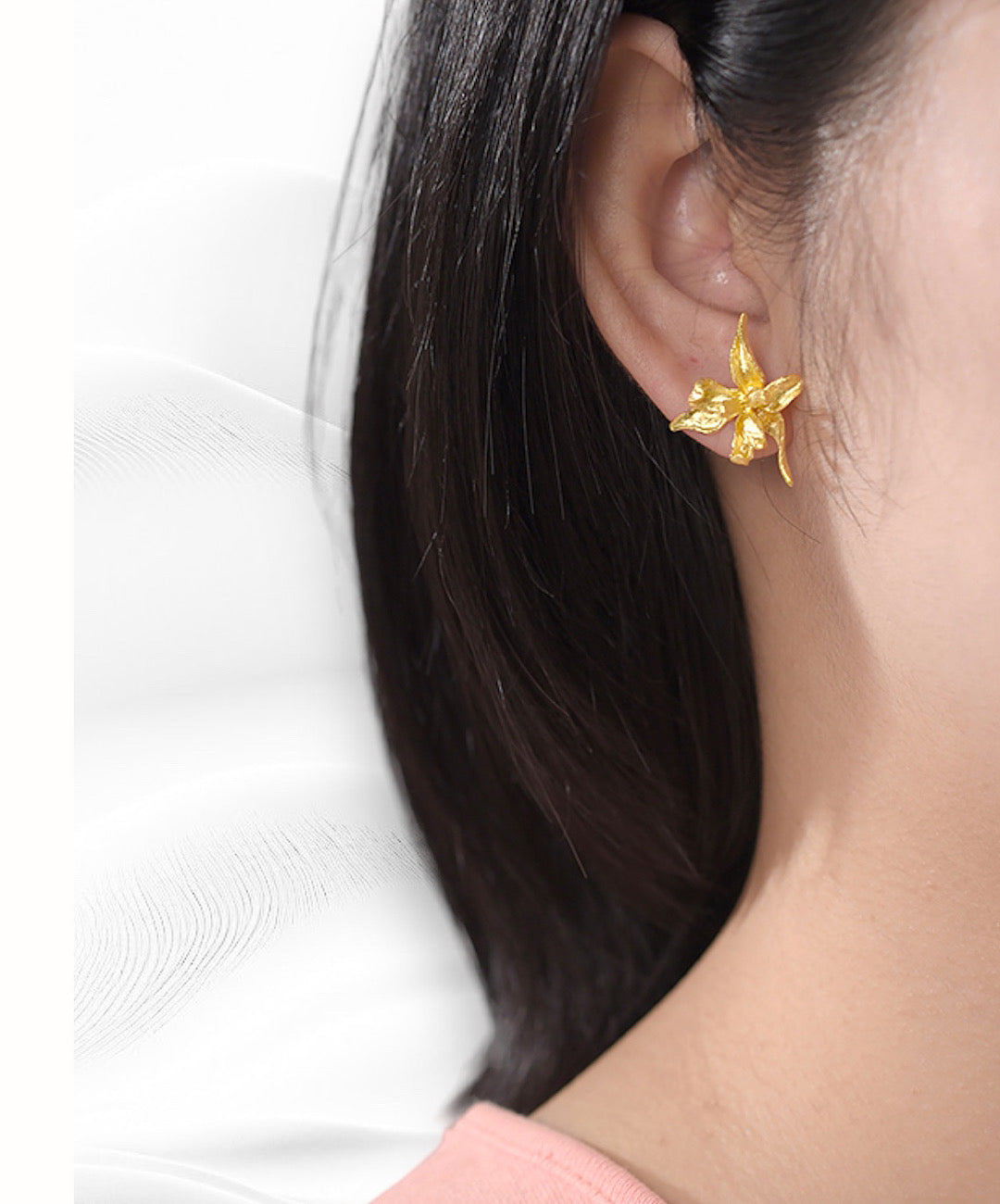 Iris Flower Studs