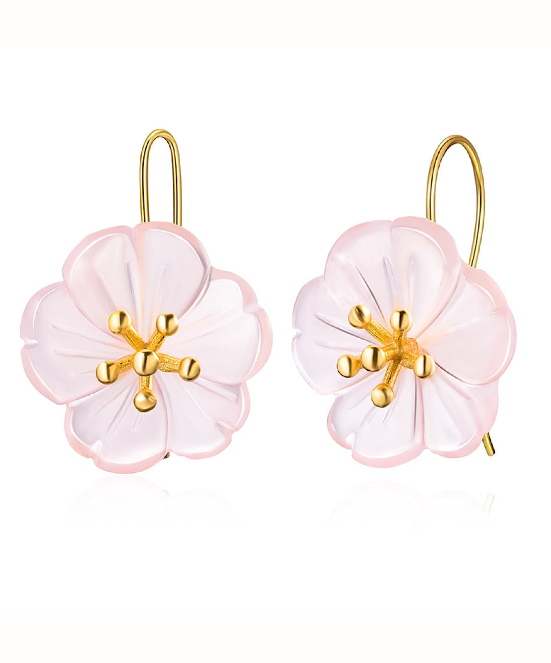 Crystal Rain Flower Drop Earrings