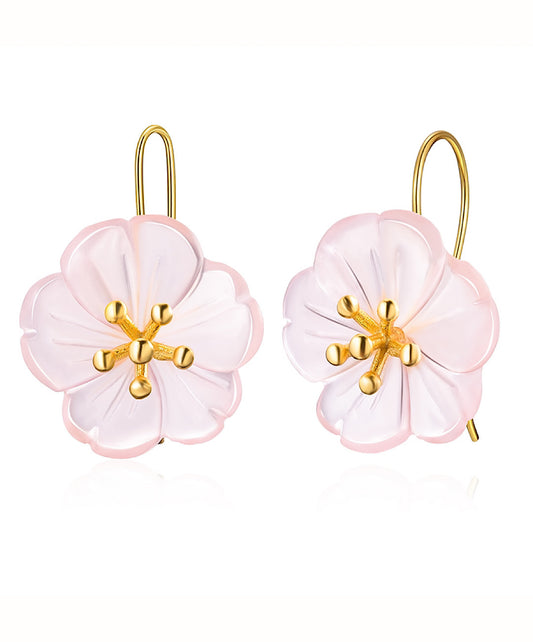 Crystal Rain Flower Drop Earrings