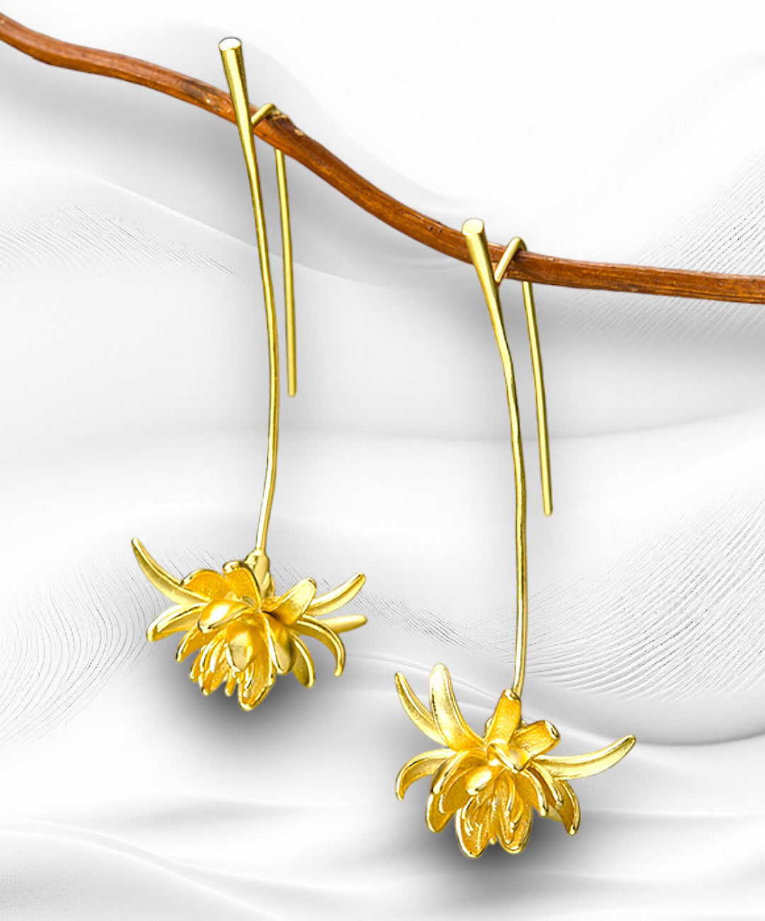 Cereus Flower Dangle Earrings