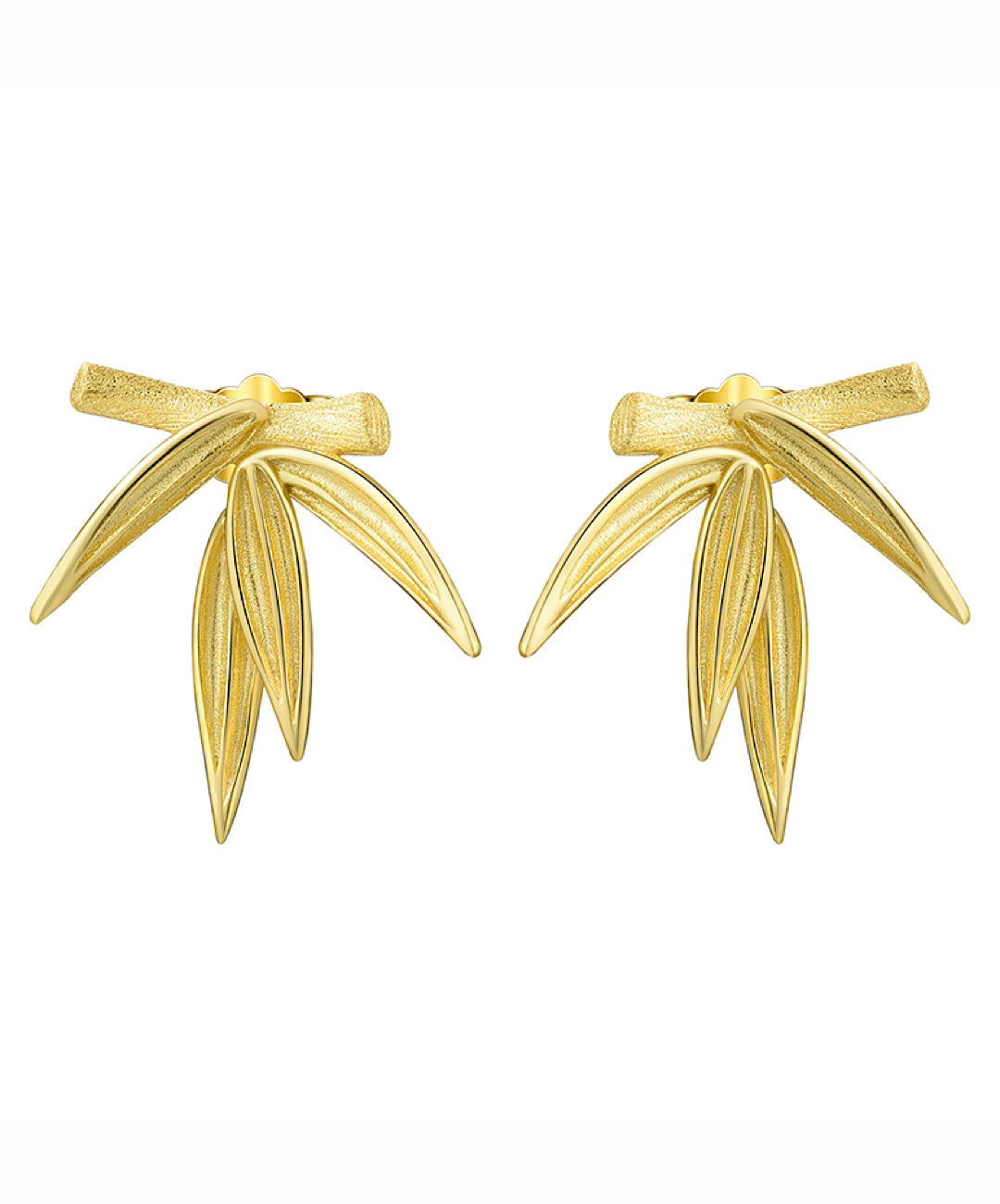 Bamboo Leaf Studs