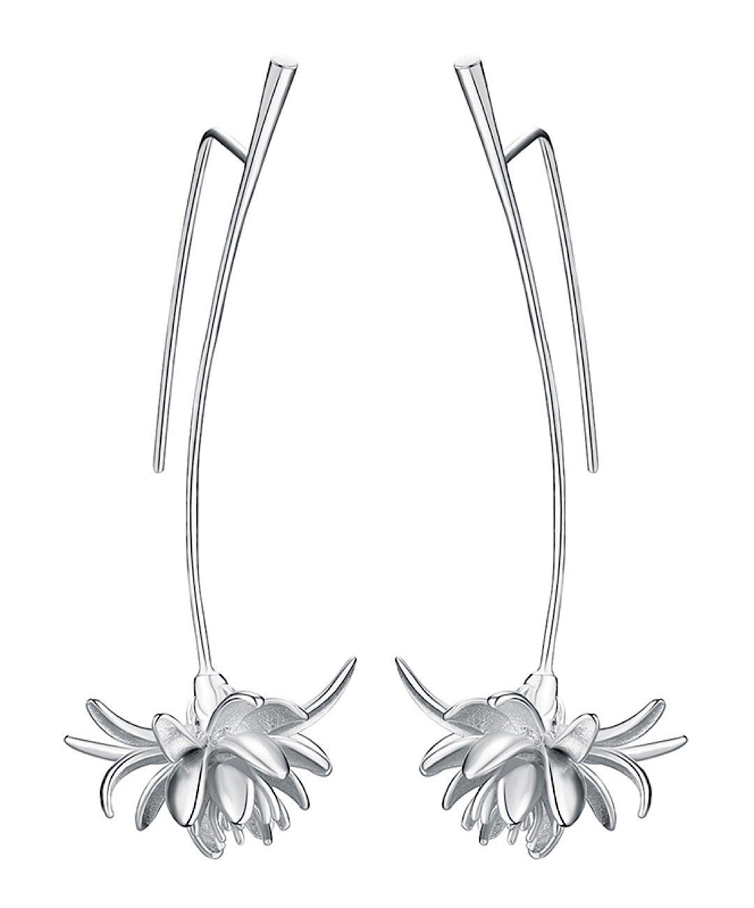 Cereus Flower Dangle Earrings