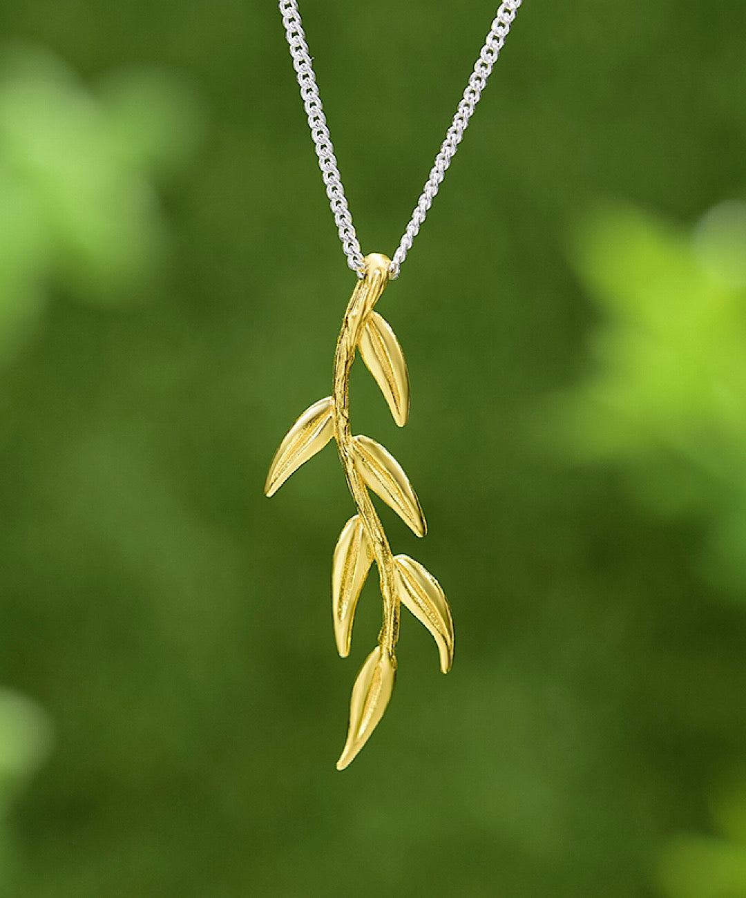 Fall Leaves Pendant Necklace