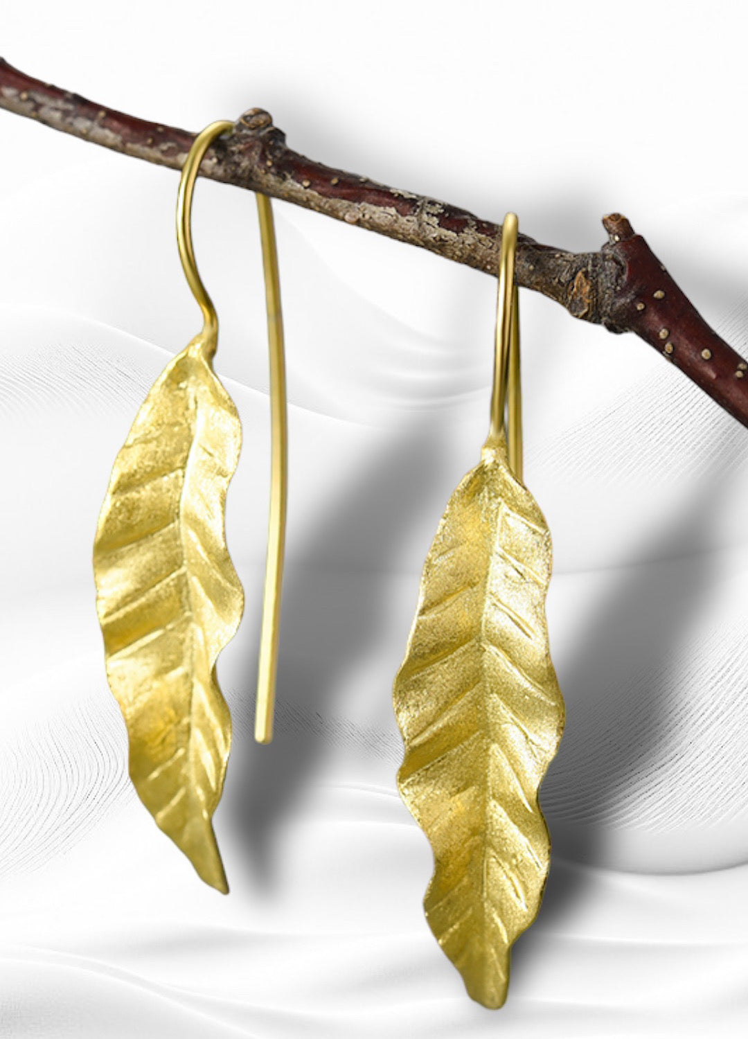 Ash Leaves Dangle Earrings