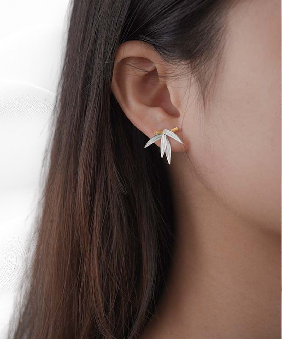 Bamboo Leaf Studs