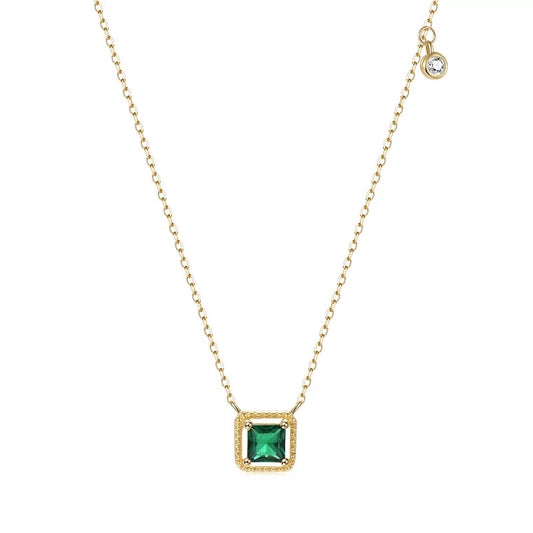 Emerald Square Luxury Necklace