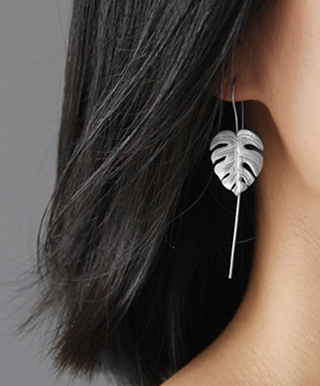 Monstera Leaf Dangle Earrings
