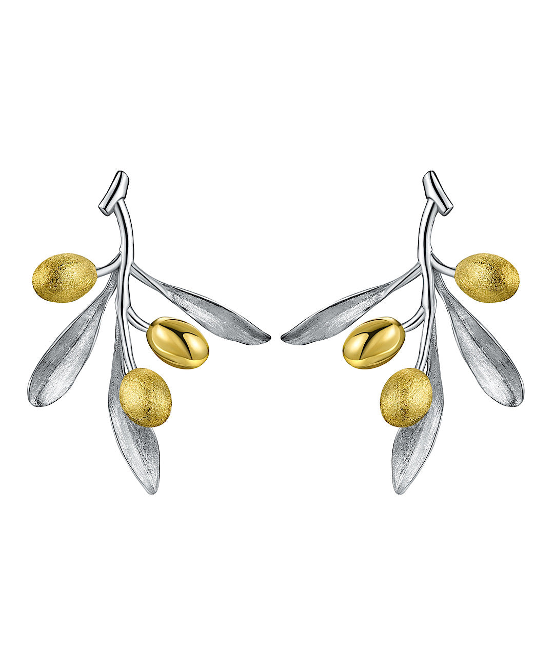 Olive Leaves Branch Earrings