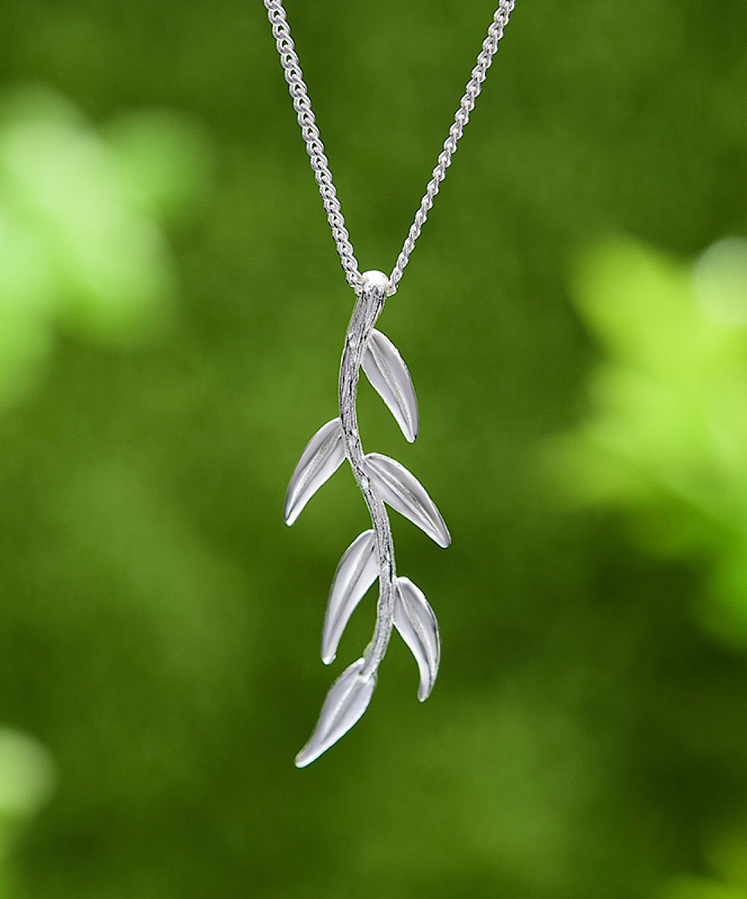 Fall Leaves Pendant Necklace