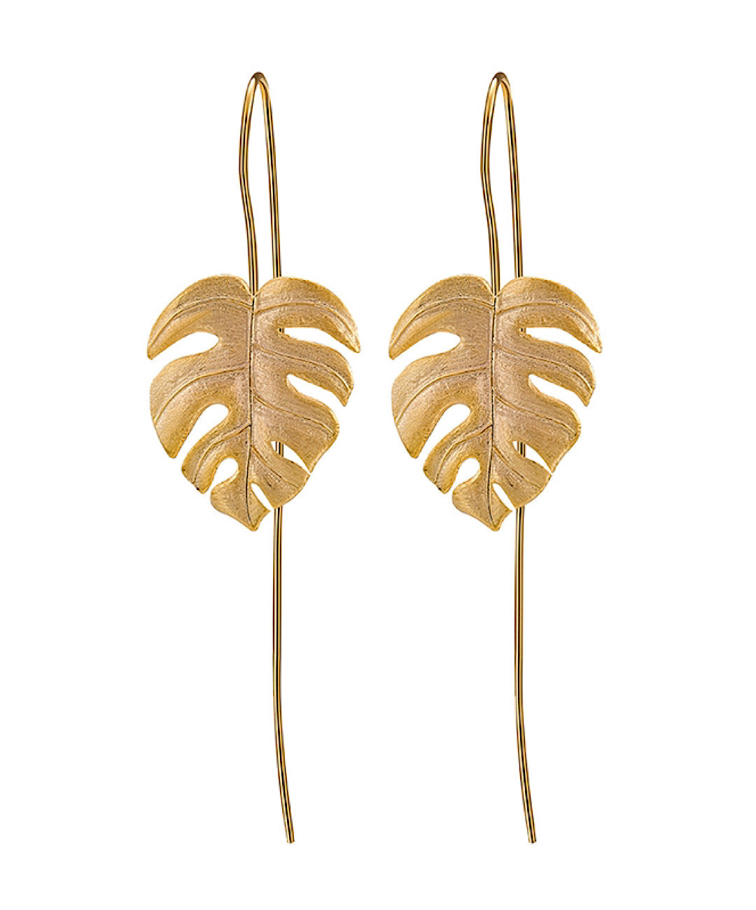 Monstera Leaf Dangle Earrings