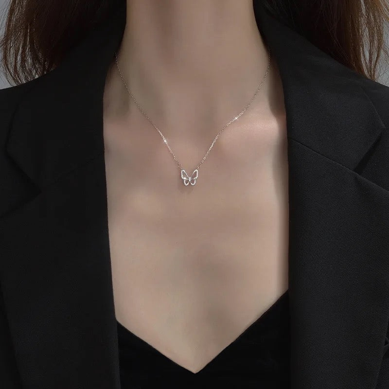 Crystal Butterfly Necklace