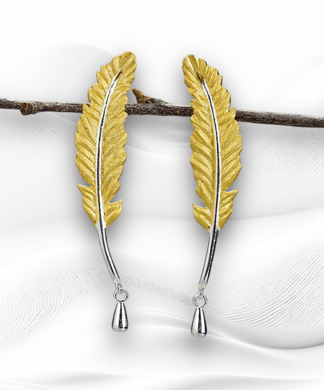 Goose Feather Earrings