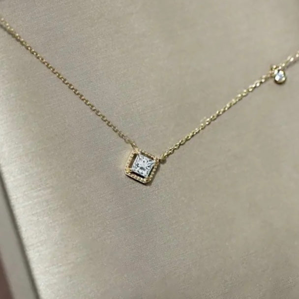 Emerald Square Luxury Necklace