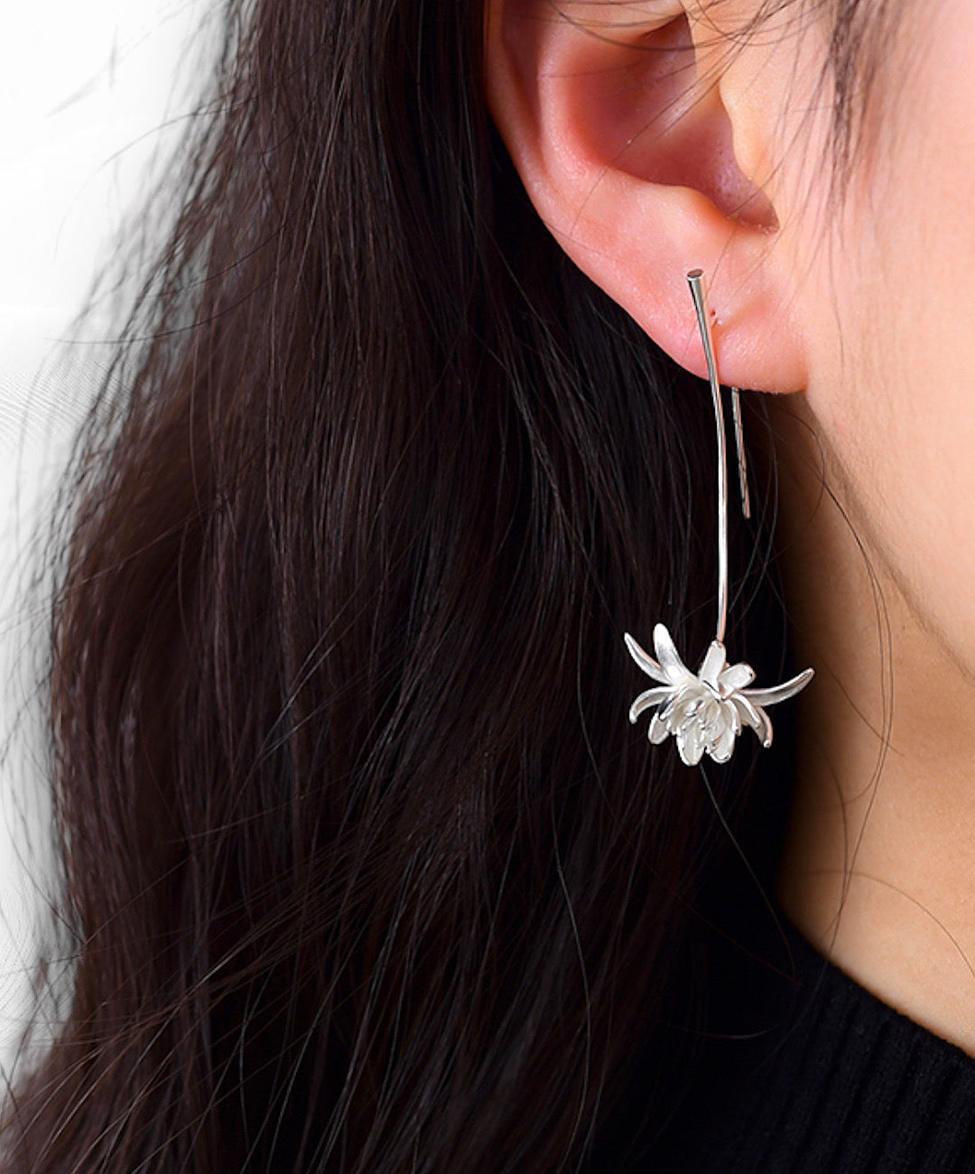 Cereus Flower Dangle Earrings