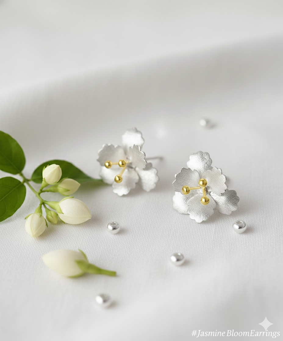 Jasmine Flower Studs