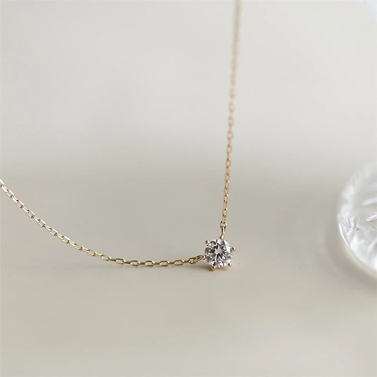 Round 0.2 Ct Diamond Necklace